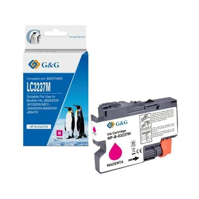 G&g kompatybilny ink / tusz z lc-3237m, magenta, 1500s, np-b-03237m, dla brother mfc-j5945dw, mfc-j6945dw, mfc-j6947dw