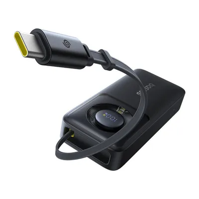 Powerbank Baseus os free2pull 10000mah 30w +kabel (czarny)