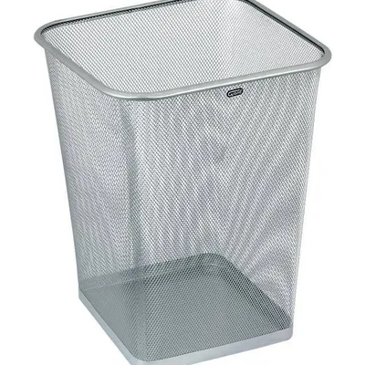 Kosz na śmieci metalowa siatka 18l Grand gr-017s 120-1460 kwadratowy srebrny