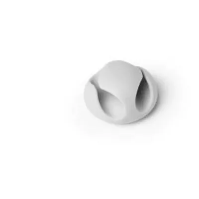 Klipsy samoprzylepne o średnicy do 5mm na dwa kable usb DURABLE 503810 szare 6szt