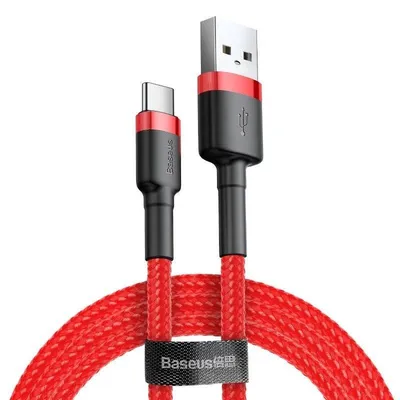 Kabel usb do usb-c Baseus cafule 3a 1m (czerwony)