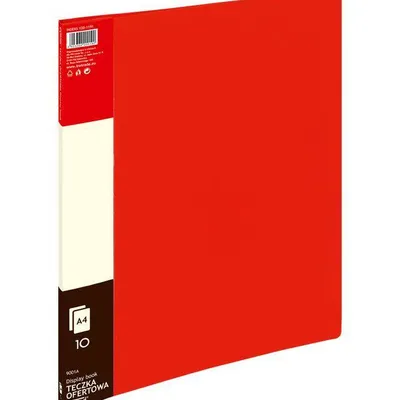 Album ofertowy a4 Grand 9001 120-1191 czerwony pvc 10 kieszeni