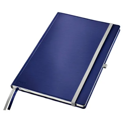 Notatnik a4 LEITZ style 44760069 tytanowy błękit w kratkę twarda oprawa 80 kartek
