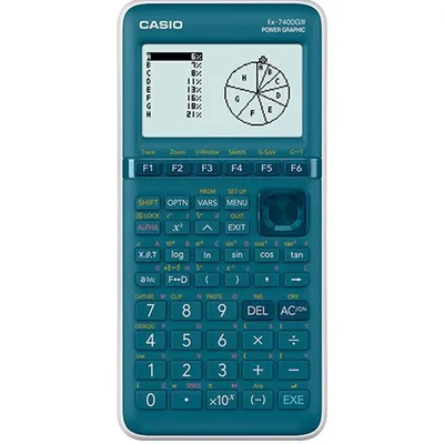 Kalkulator graficzny 176x84x19mm Casio fx-7400giii box niebieski bateria lr03