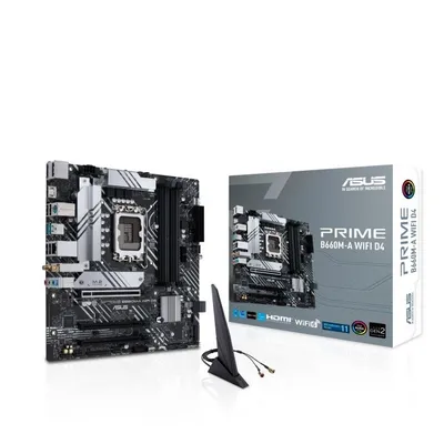 Asus płyta główna prime b660m-a wifi d4 s1700 4ddr4 hdmi m.2 matx