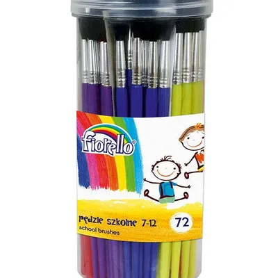Pędzle nr 7,8,9,10,11,12 Fiorello 170-1429 kozie włosie 72szt