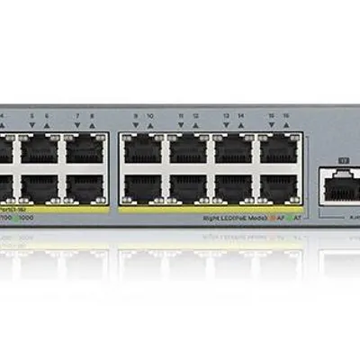 Zyxel przełącznik zarządzalny gs1350-18hp cctv poe lr 250w