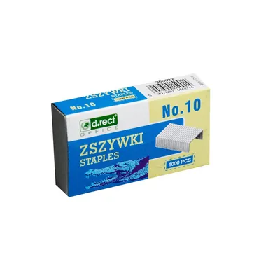 Zszywki D.RECT no.10 1000szt