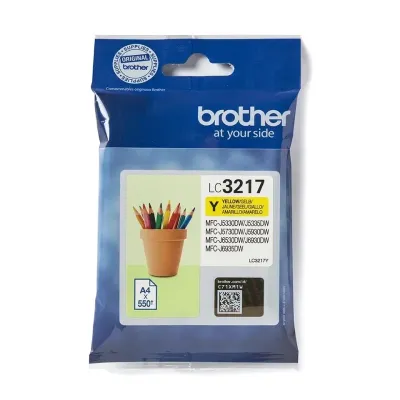 Tusz oryginalny BROTHER lc3217y yellow 550 stron