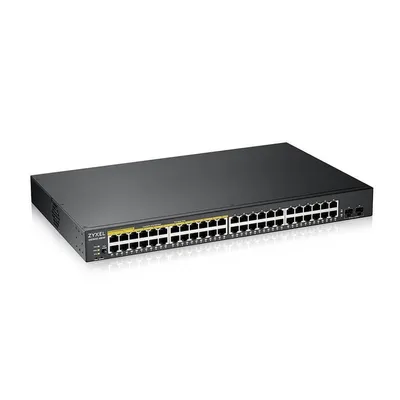 Zyxel przełącznik zarządzalny gs1900-48hp v2, 48-port gbe l2 smart switch 170w rack gs1900-48hpv2
