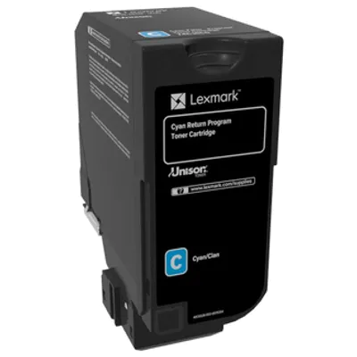 Toner oryginalny LEXMARK 74c20c0 cyan 3000 stron