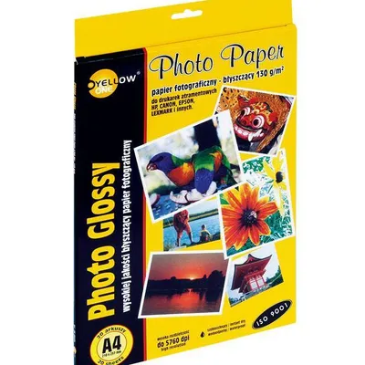 Papier fotograficzny błyszczący Yellow One 4g130 150-1177 a4 130g 20ark