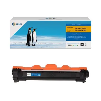 G&g kompatybilny toner z tn1030, tn1050, tn1075, tn1060, tn1070, black, 1000s, nt-pb1000, dla brother hl-1110/1110r/1112r/dcp-1510