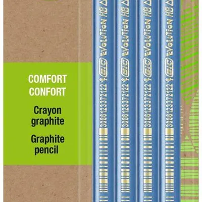 Ołówek trójkątny bezdrzewny BIC evolution triangle 964912 hb blister 4szt