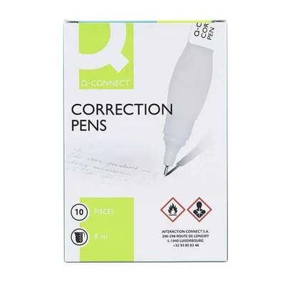 Korektor w długopisie 8ml Q-Connect metalowa