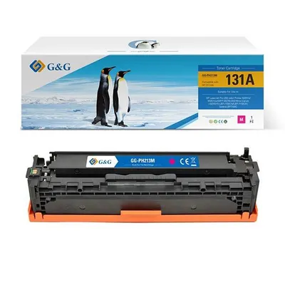 G&g kompatybilny toner z cf213a, crg731, magenta, 1800s, nt-ph213m, hp 131a, dla hp laserjet pro 200 m276n, m276nw,, n