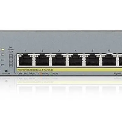 Zyxel przełącznik zarządzalny gs1350-12hp cctv poe lr 130w