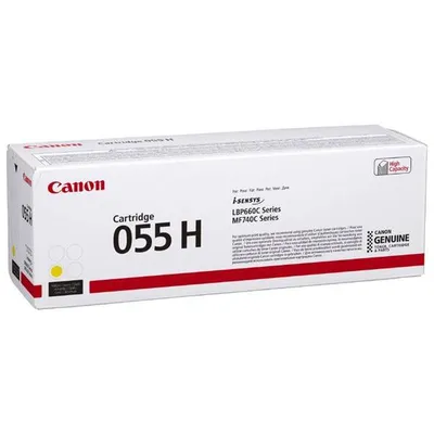 Canon oryginalny toner 055yh, yellow, 5900s, 3017c002, high capacity, CANON mf742cdw, mf744cdw, mf746cx, lbp663cdw, lbp664cx, o