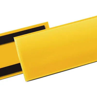 Kieszeń magazynowa magnetyczna pozioma 1/2 a5 DURABLE 175704 żółta 50 szt