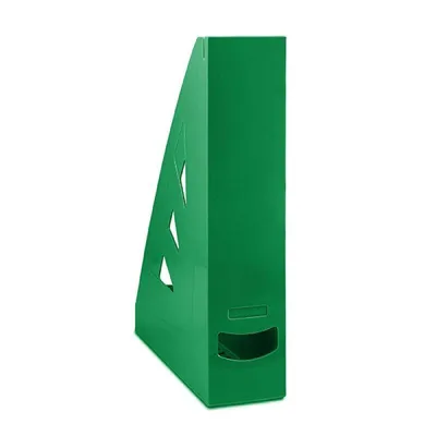 Pojemnik na czasopisma a4/70mm OFFICE PRODUCTS zielony plastikowy ażurowy