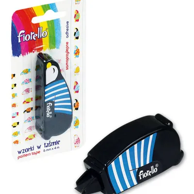 Taśma biurowa 6mmx4m Fiorello gr-ft4 pingwin 170-2411 wzorki