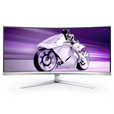 Philips monitor 34 cale evnia 34m2c8600 curved qd oled hdmix2 dp usb-c hdr has ambiglow