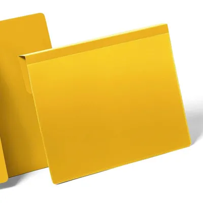 Kieszeń magazynowa z zakładką pozioma a4 DURABLE 172304 żółta 50 szt