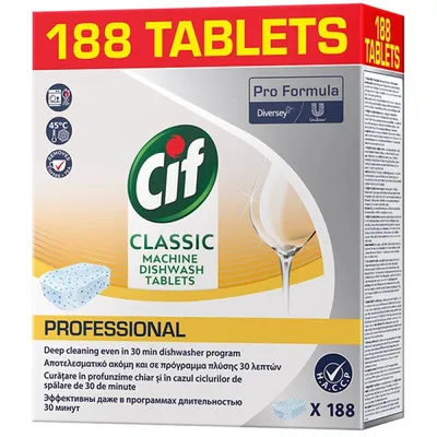 Tabletki do zmywarki classic CIF diversey 188szt