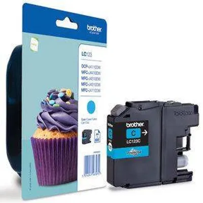 Tusz oryginalny BROTHER lc123c cyan 600 stron