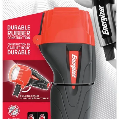 Latarka ENERGIZER impact led czarna + 2szt. baterii aa