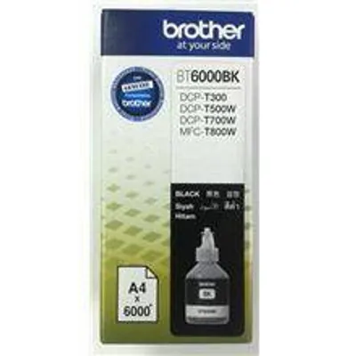 Tusz oryginalny BROTHER bt6000bk czarny 6000 stron