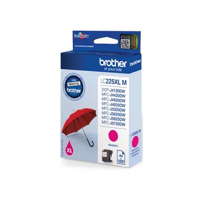 Tusz oryginalny BROTHER lc225xlm magenta 1200 stron