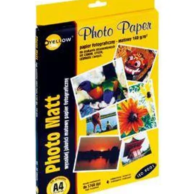 Papier fotograficzny matowy Yellow One 4m140 150-1178 a4 140g 50ark