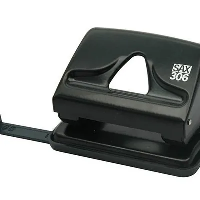 Dziurkacz metalowy SAX 306 czarny 20 kart