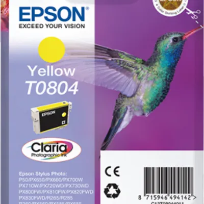 Tusz oryginalny EPSON t0804 c13t08044011 yellow 7,4 ml