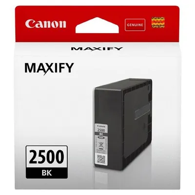 Canon oryginalny ink / tusz pgi-2500 bk, black, 1000s, 29.1ml, 9290b001, CANON maxify ib4050,ib4150,mb5050,mb5150,mb5350,mb5450