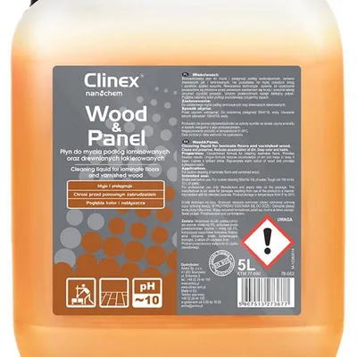 Płyn do mycia drewnianych podłóg i paneli, skoncentrowany CLINEX wood&panel 5l