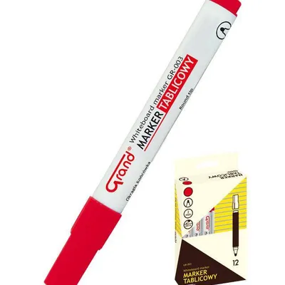 Marker suchościeralny Grand gr-003 160-1309 czerwony okrągła 1.0-3.8 mm