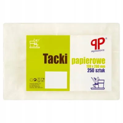 Tacka biała papierowa 13x20 cm PP Professional 8571024199 250 szt