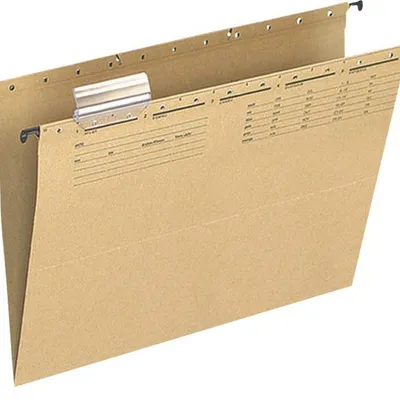 Teczka zawieszkowa a4 Q-Connect jasnobrązowa karton 250g/m²