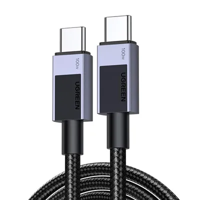 Kabel usb-c do usb-c UGREEN l512, 100w, 5a, 2m (czarny)