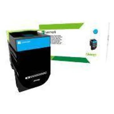 Toner oryginalny LEXMARK 80c2hce cyan 3000 stron