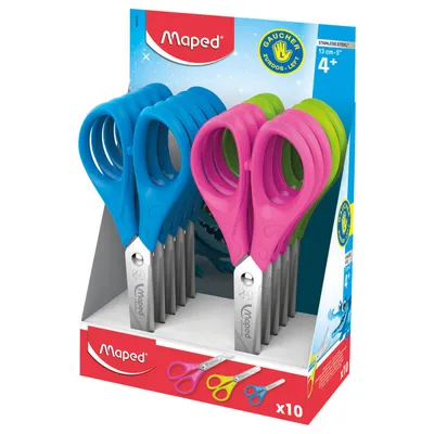 Nożyczki MAPED essentials pulse szkolne 13 cm dla leworęcznych