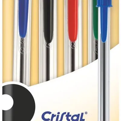 Długopis jednorazowy BIC cristal original 8308621 mix 1.0mm 4szt