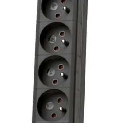 Lestar listwa przeciwprzepięciowa lxa 816, 3l, 3,0m, czarna
