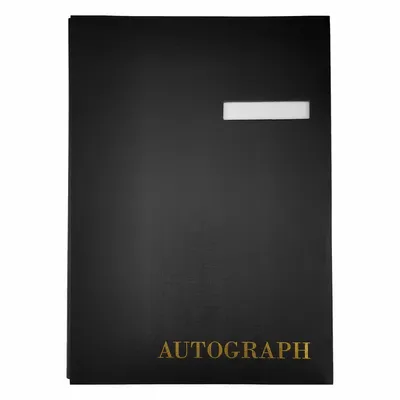 Teczka do podpisu a4 D.RECT 10 kart autograph czarna