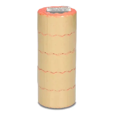Etykiety samoprzylepne 26x12mm do metkownic EMERSON czerwone 5rolek*800szt