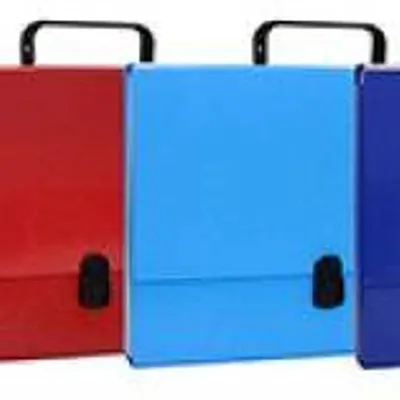 Teczka z rączką a4 OFFICE PRODUCTS mix kolorów tektura powlekana pp 50mm