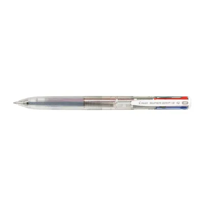 Długopis czterokolorowy PILOT super grip g transparentny