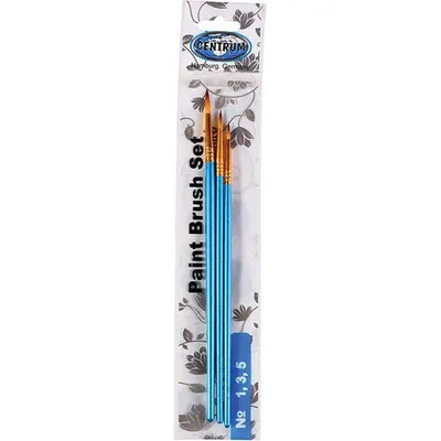 Pędzle okrągłe nr 1,3,5 CENTRUM 82373 nylon